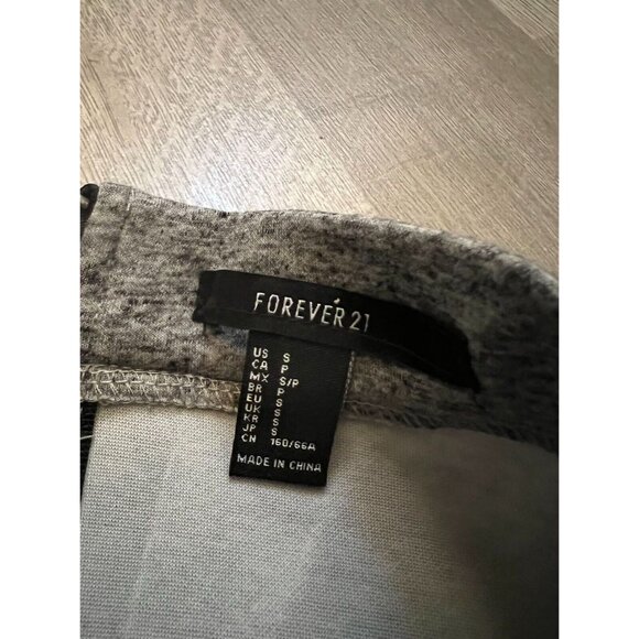 Forever 21 Grey Zipper Closure Midi Skirt Size S - Picture 3 of 6